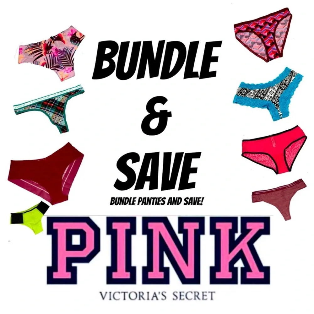 **** LAST PAIR **** Victoria's Secret PINK Purple Navy Panties‎ Under XS P077